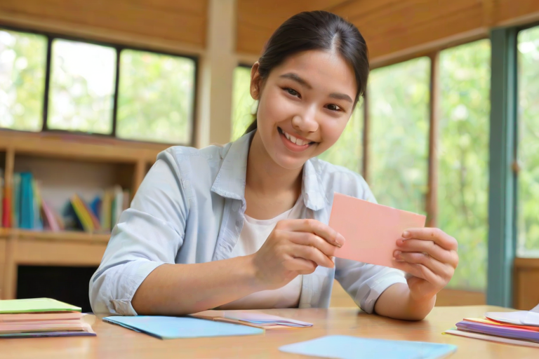 Sample output image for Flashcards ทบทวน - สำหรับ Creator